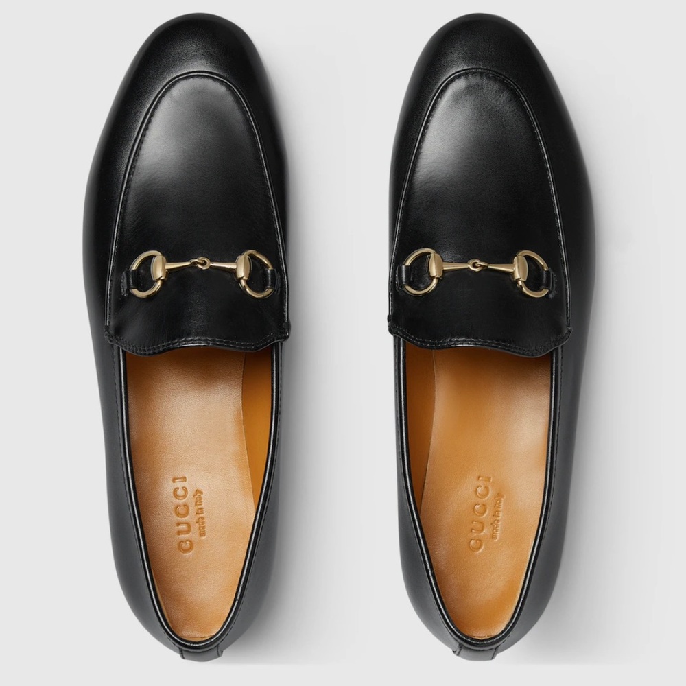 Gucci Women's Classic Black Leather Loafers
